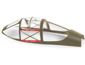 Flightline 1.6M P-38L Green Plastic Canopy Part